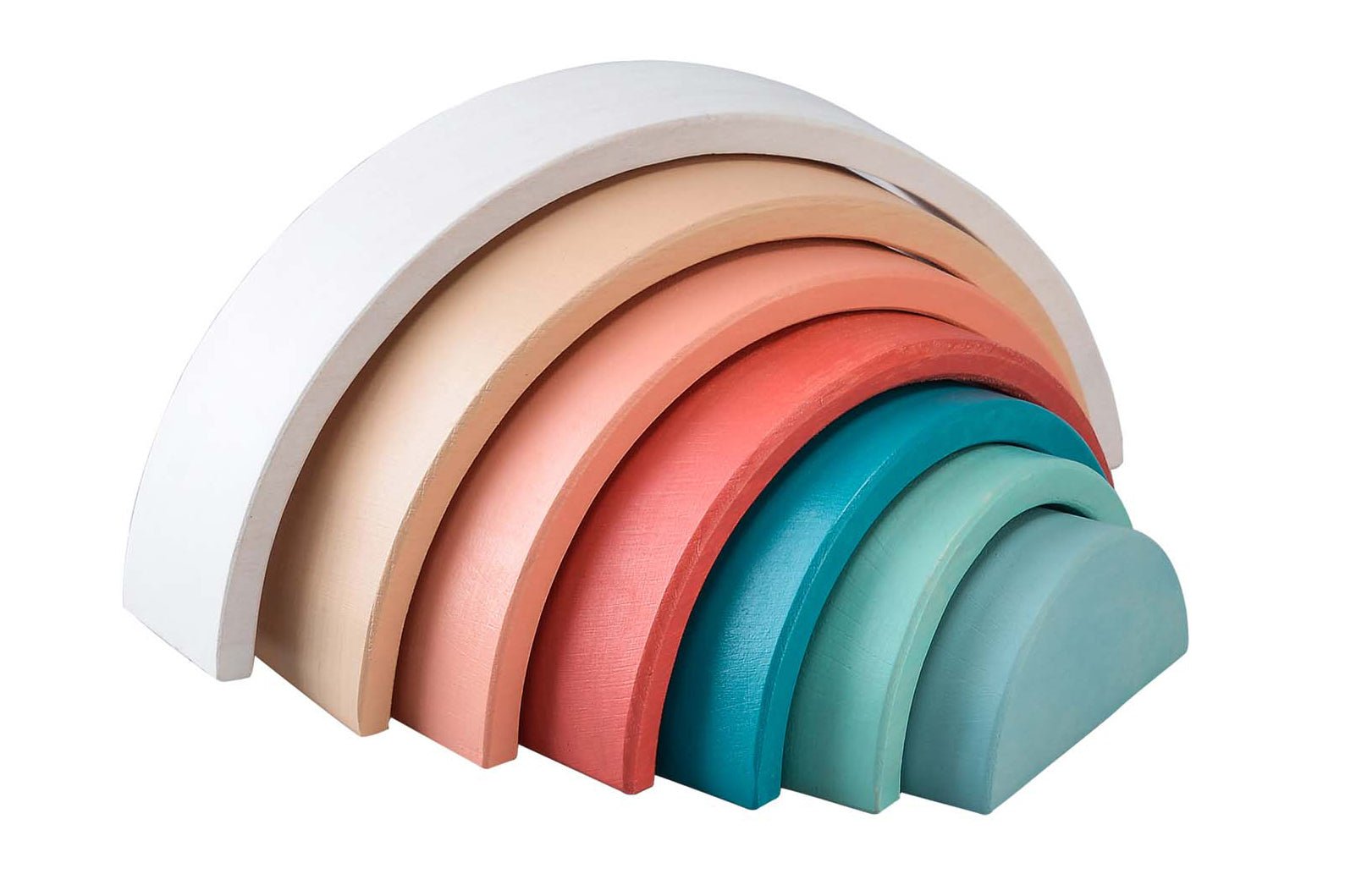 CALM & BREEZY WOODEN STACKING RAINBOW TERRACOTTA - Bamboo Sprout