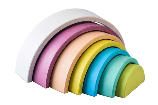CALM & BREEZY WOODEN STACKING RAINBOW VINTAGE - Bamboo Sprout