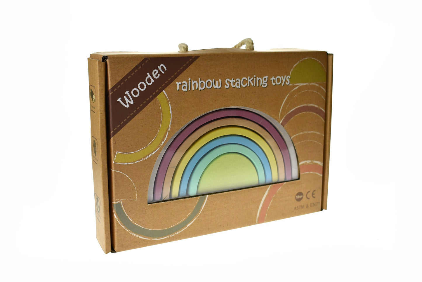 CALM & BREEZY WOODEN STACKING RAINBOW VINTAGE - Bamboo Sprout