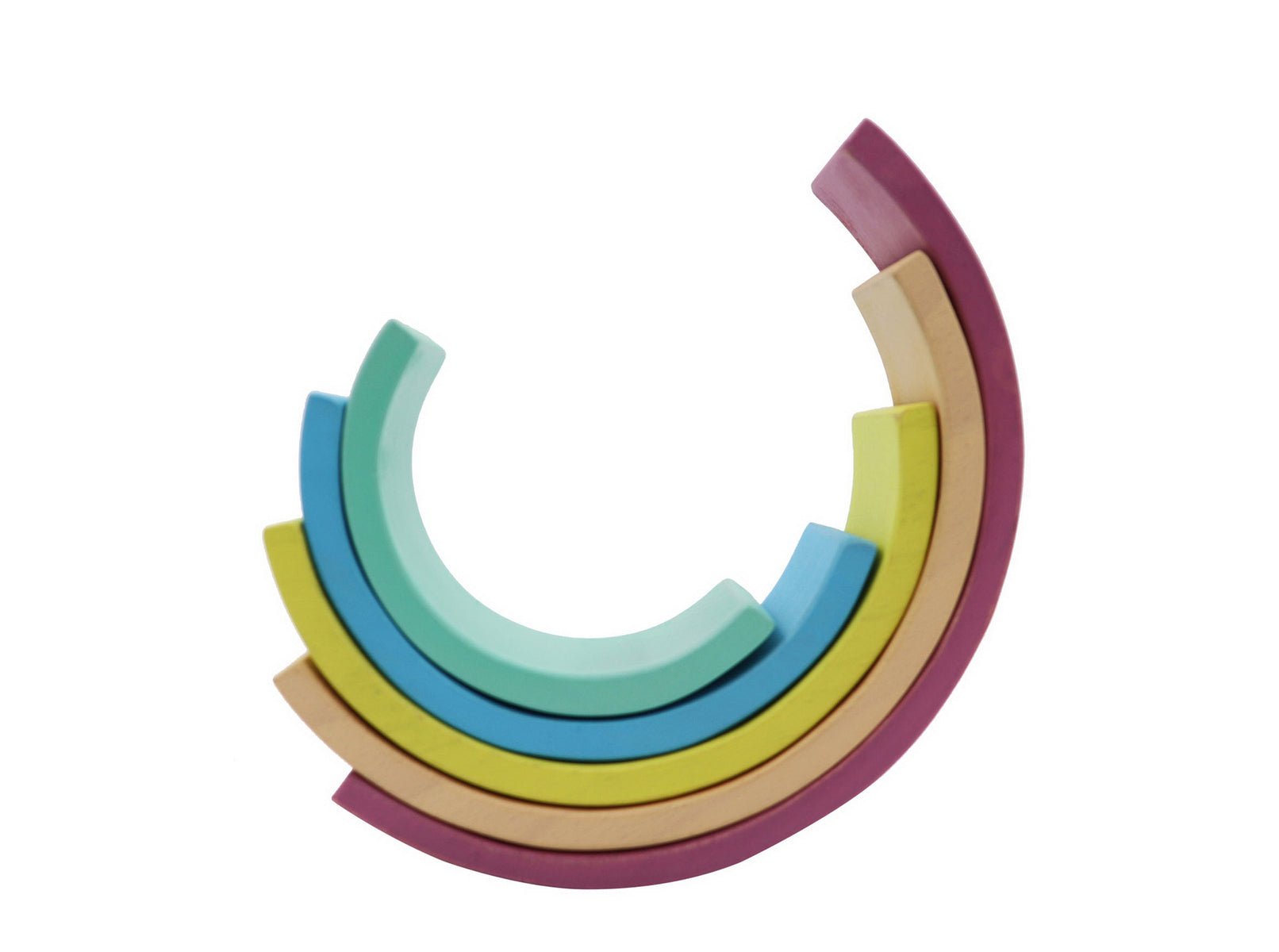 CALM & BREEZY WOODEN STACKING RAINBOW VINTAGE - Bamboo Sprout