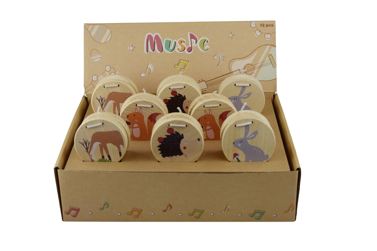 CALM & BREEZY WOODLAND WOODEN CASTANET SET OF 4 - Bamboo Sprout