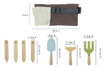 GARDEN BELT WITH TOOLS & NAME TAG - Bamboo Sprout