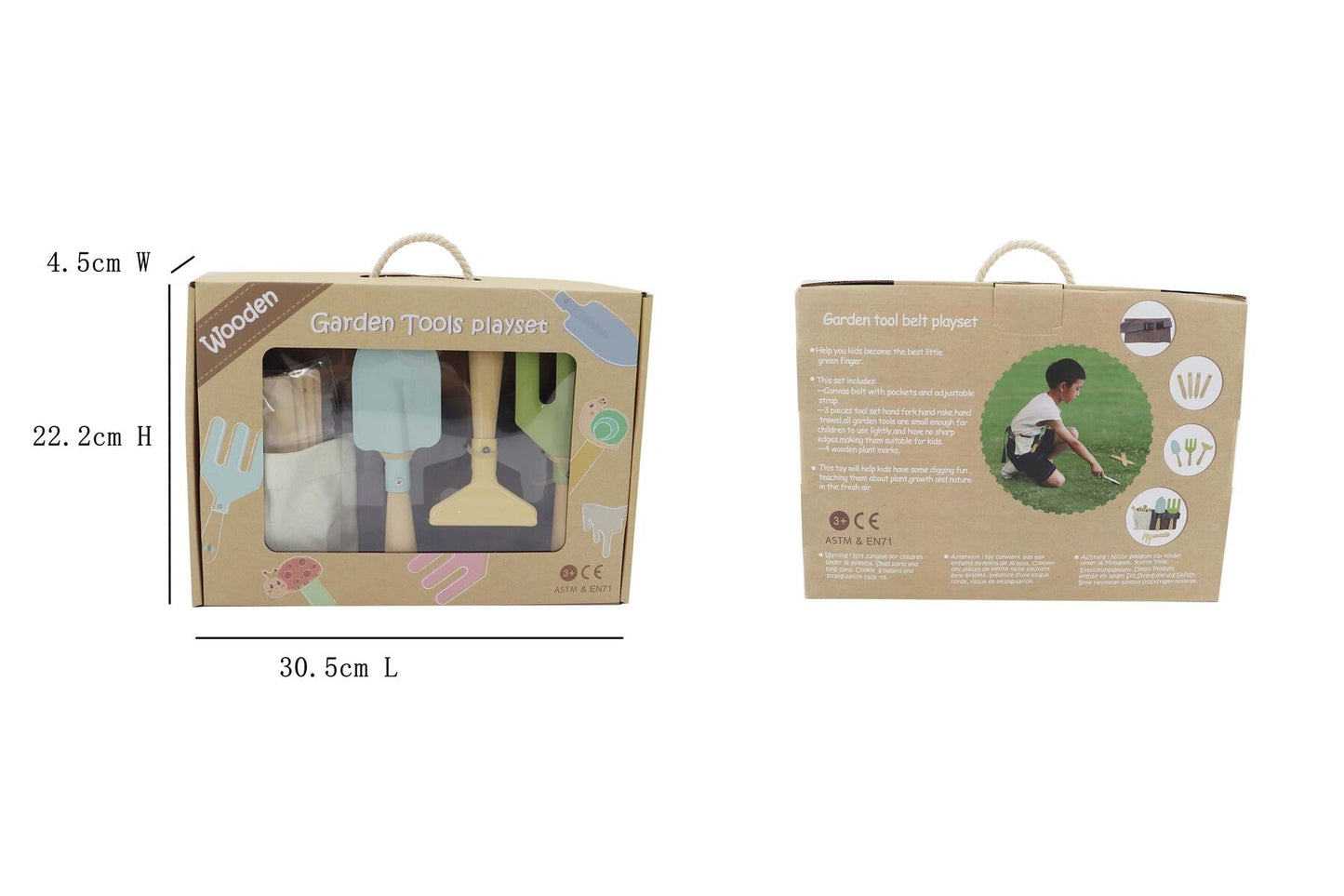 GARDEN BELT WITH TOOLS & NAME TAG - Bamboo Sprout