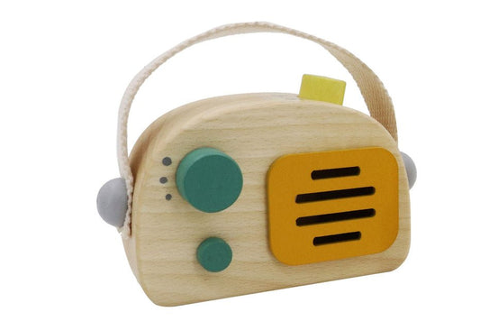 WOODEN RADIO MUSIC BOX GREEN - Bamboo Sprout