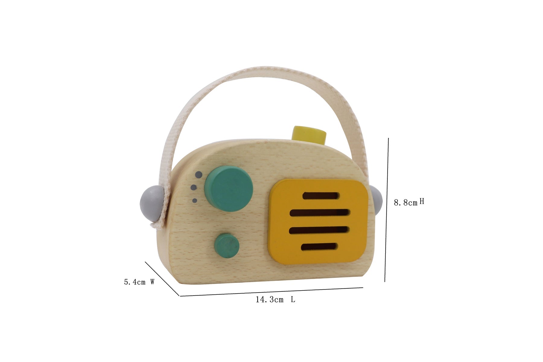WOODEN RADIO MUSIC BOX RED - Bamboo Sprout