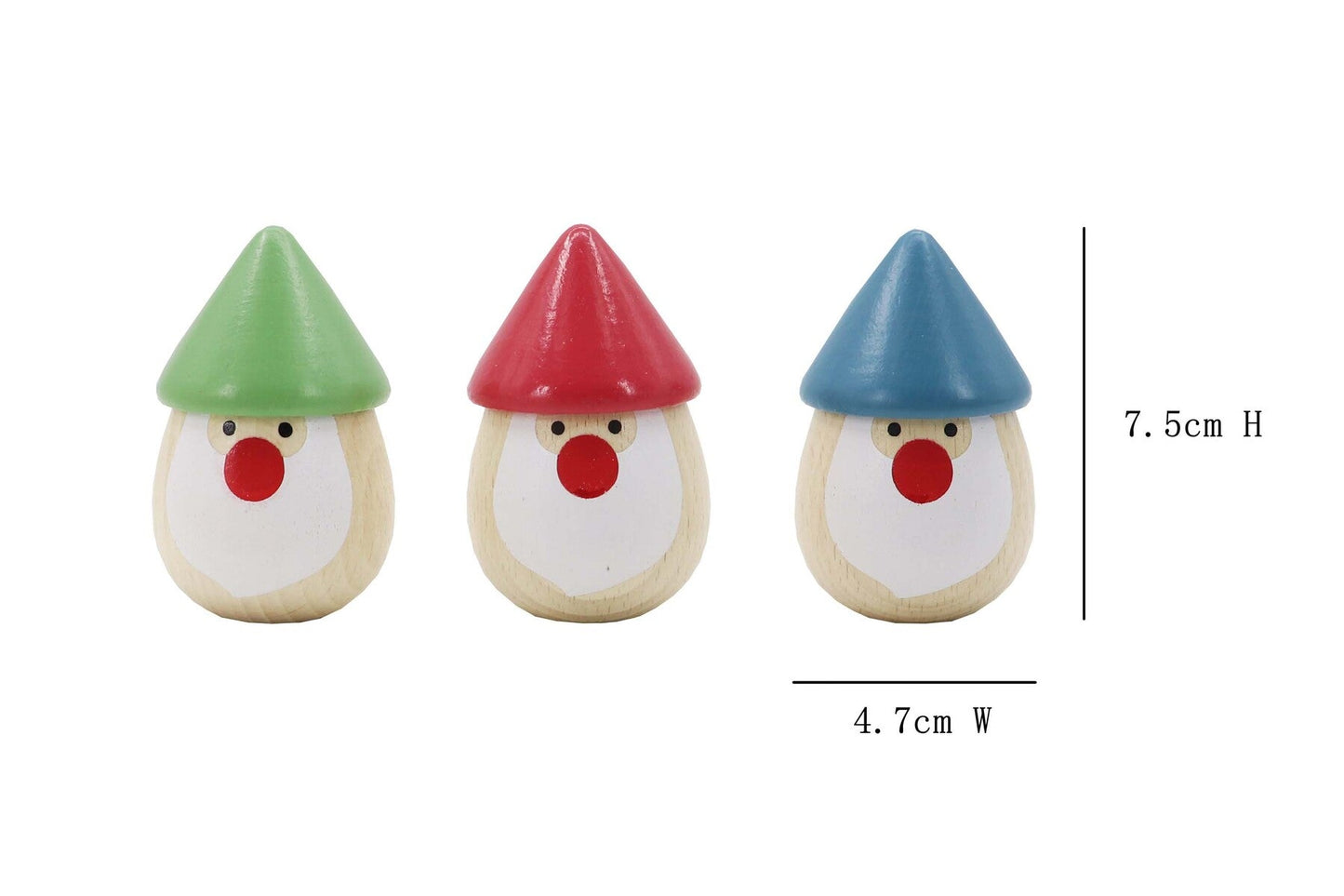 CHRISTMAS SANTA MARACA SHAKER SET OF 3 - Bamboo Sprout