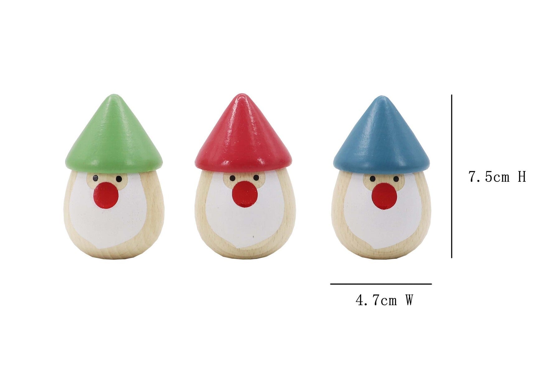 CHRISTMAS SANTA MARACA SHAKER SET OF 3 - Bamboo Sprout