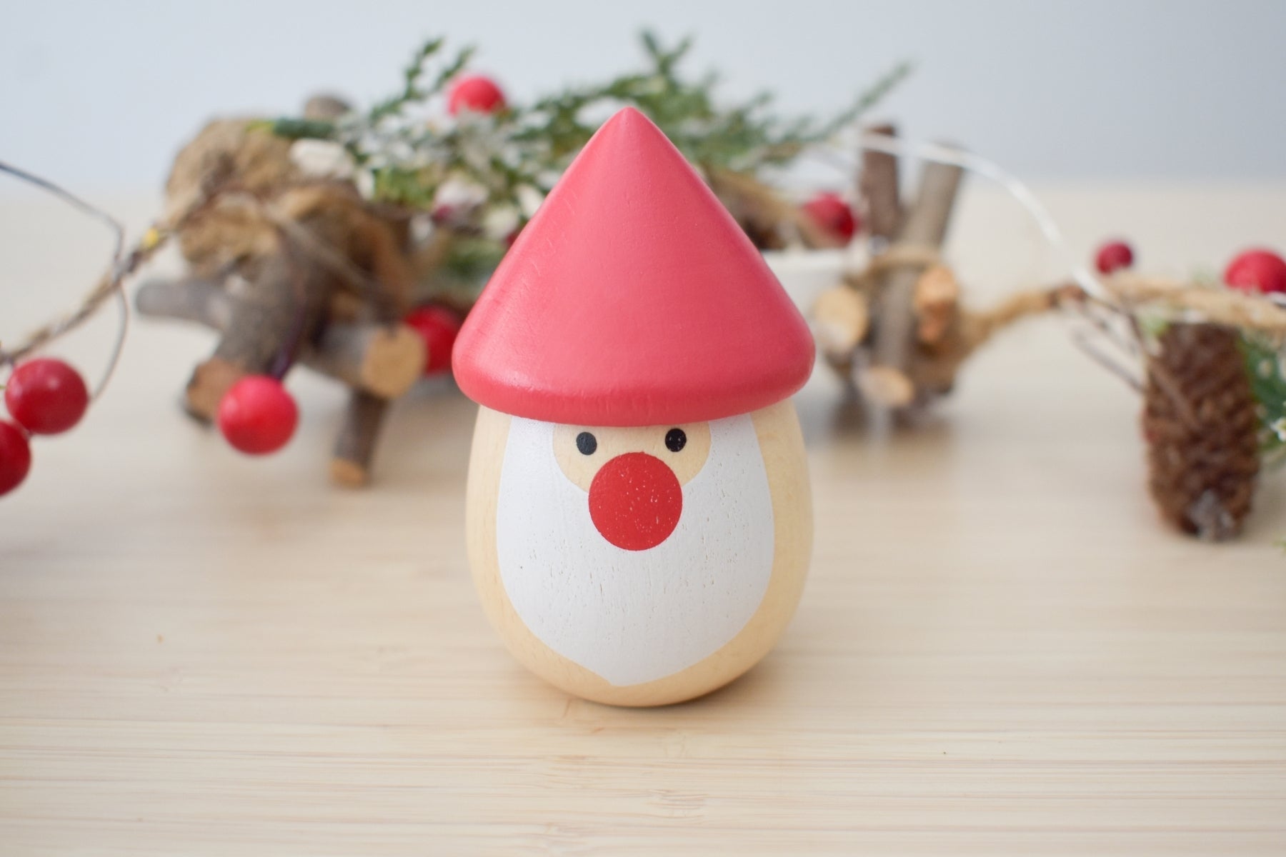 CHRISTMAS SANTA MARACA SHAKER SET OF 3 - Bamboo Sprout