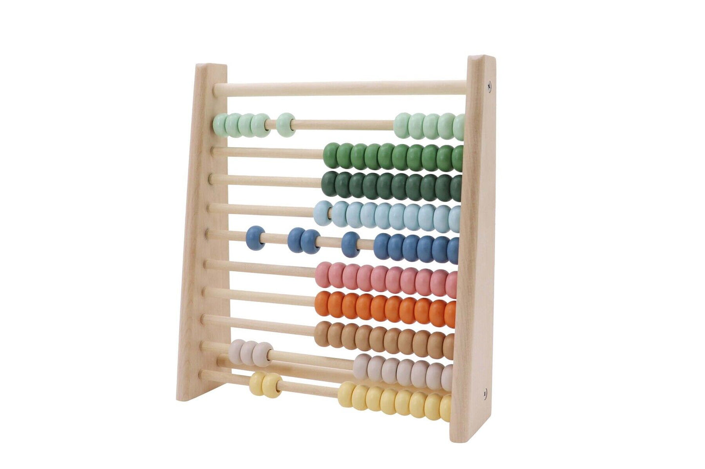 Wooden Kaper Kidz Abacus with 100 colorful beads for early math learning and counting skills.