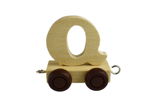 ALPHABET TRAIN - CARRIAGE LETTER Q - Bamboo Sprout