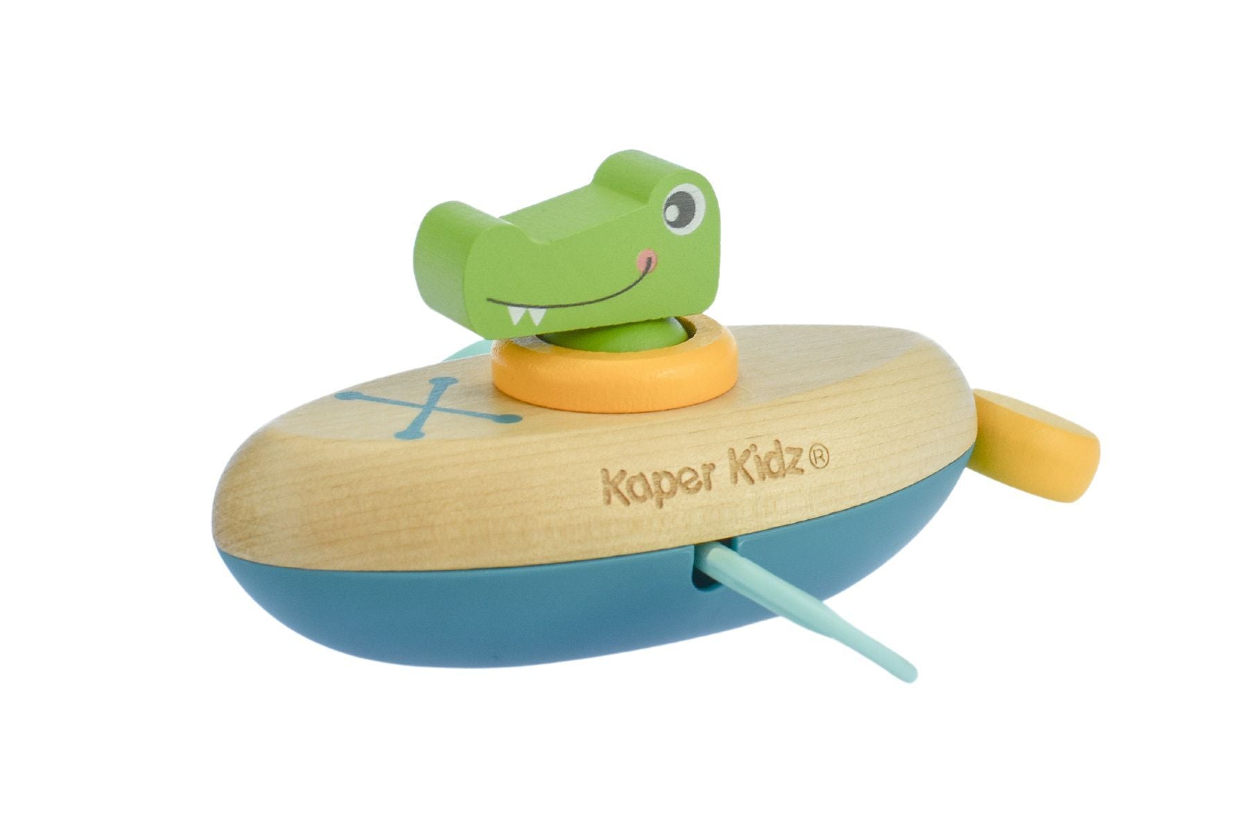 Kaper Kidz animal crocodile water bath toy with pull string, designed for water play and bath time fun for kids.