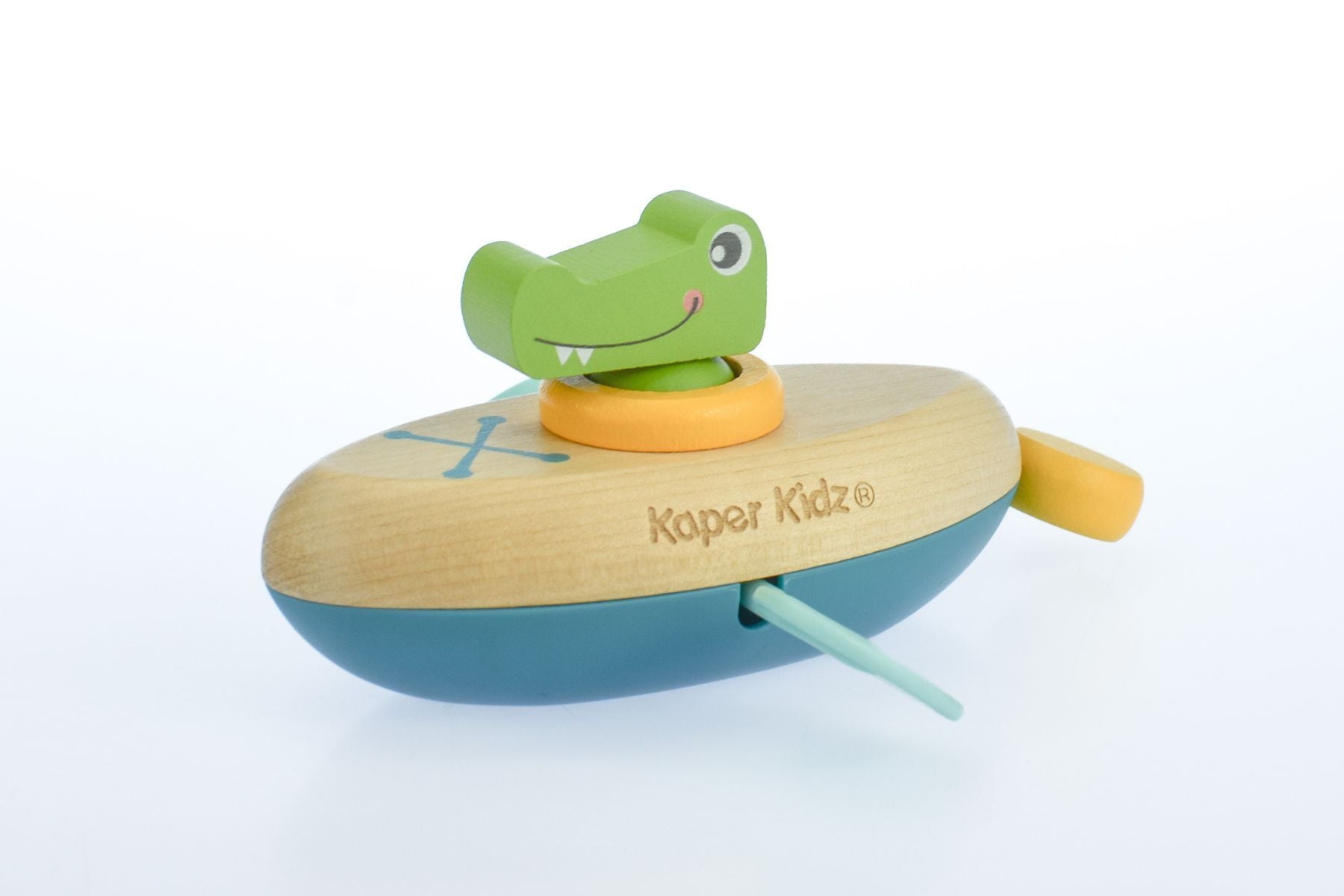 ANIMAL CANOE PULL STRING CROCODILE WATER BATH TOY - Bamboo Sprout