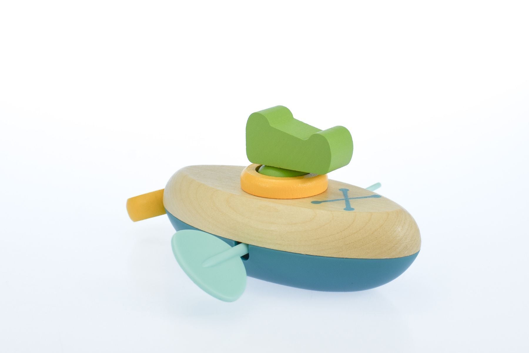 ANIMAL CANOE PULL STRING CROCODILE WATER BATH TOY - Bamboo Sprout