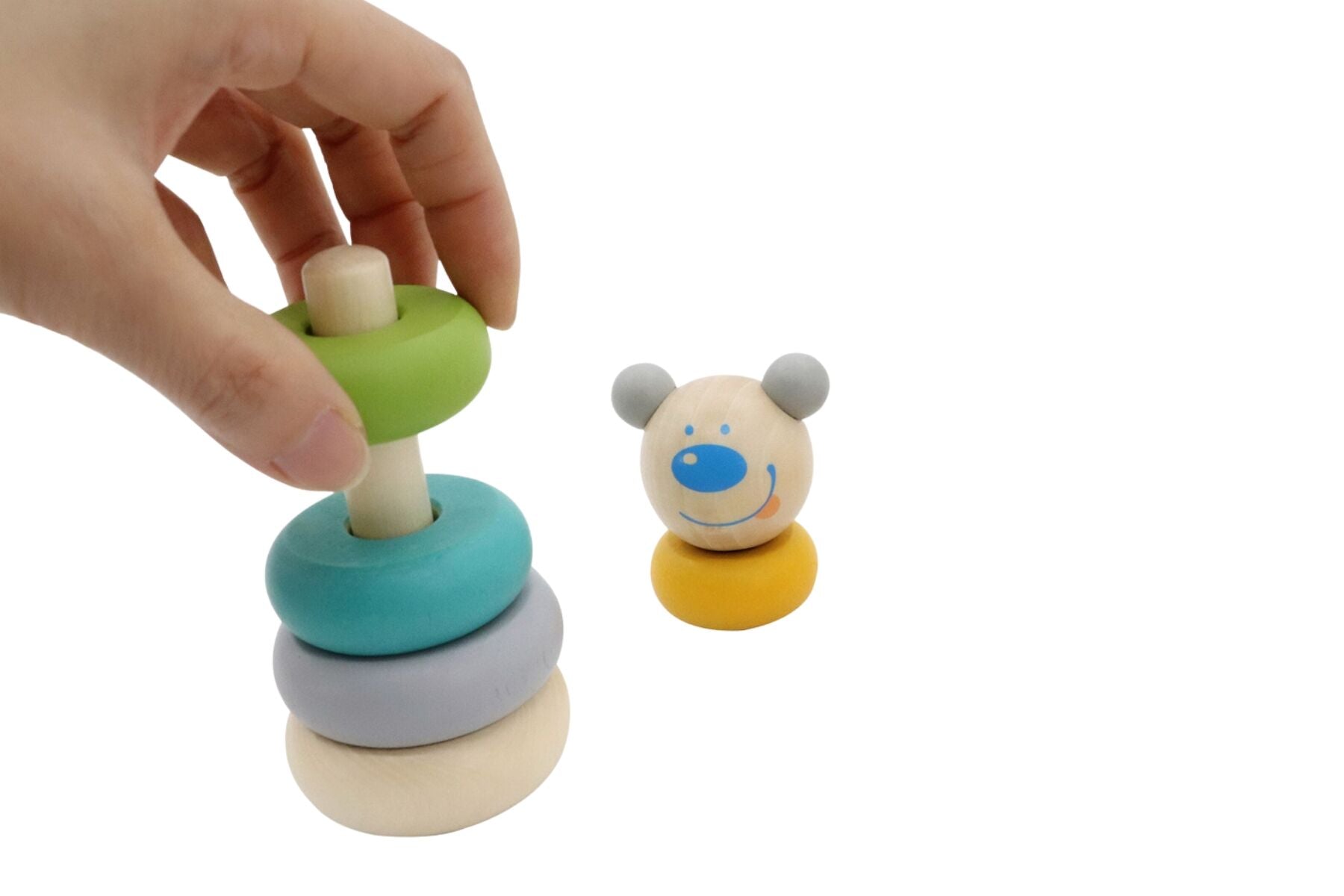 ANIMAL STACKING BLOCKS BEAR - Bamboo Sprout