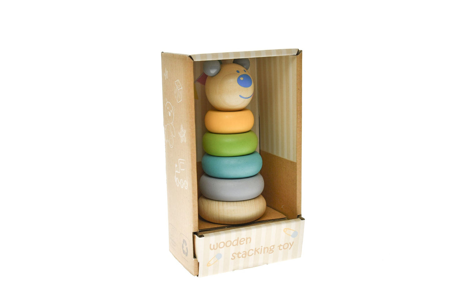 ANIMAL STACKING BLOCKS BEAR - Bamboo Sprout