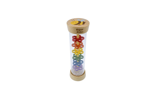 WOODEN BEE RAINMAKER RATTLE - Bamboo Sprout