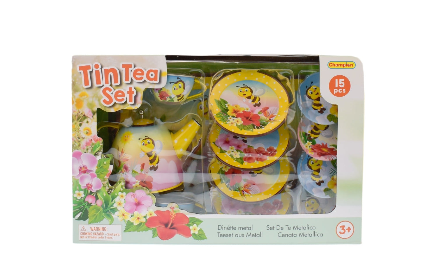 BEE TIN TEA SET 15PCS - Bamboo Sprout