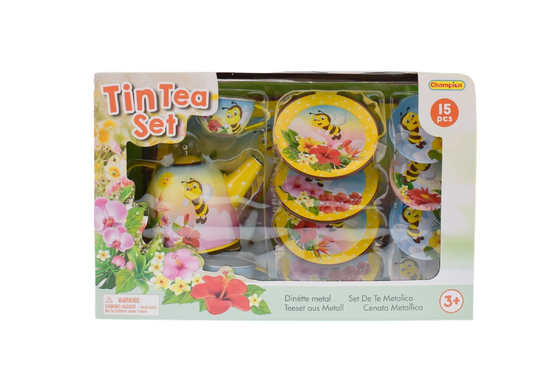 BEE TIN TEA SET 15PCS - Bamboo Sprout