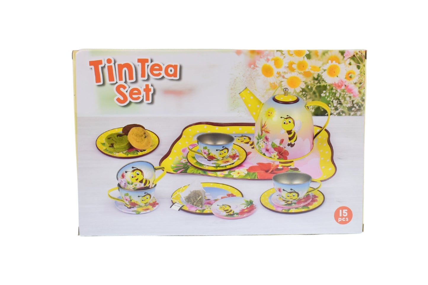 BEE TIN TEA SET 15PCS - Bamboo Sprout