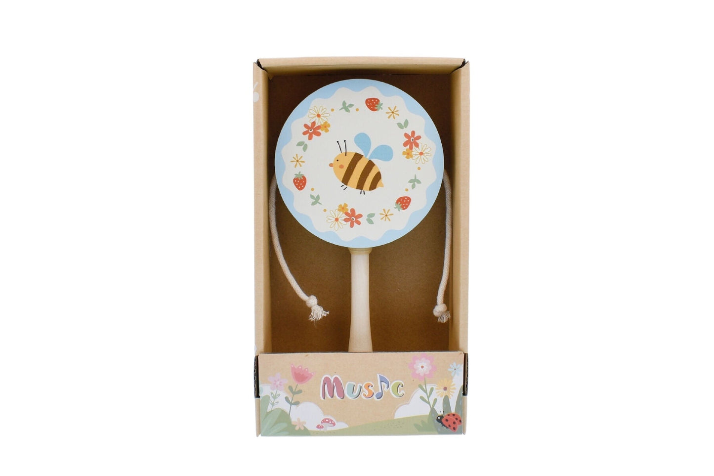 WOODEN BEE TWIST DRUM - Bamboo Sprout