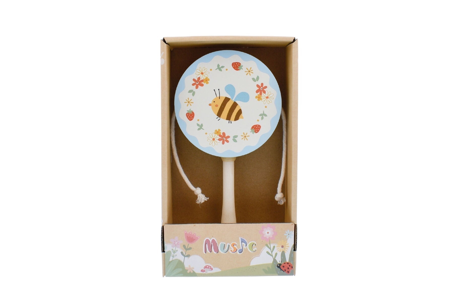 WOODEN BEE TWIST DRUM - Bamboo Sprout