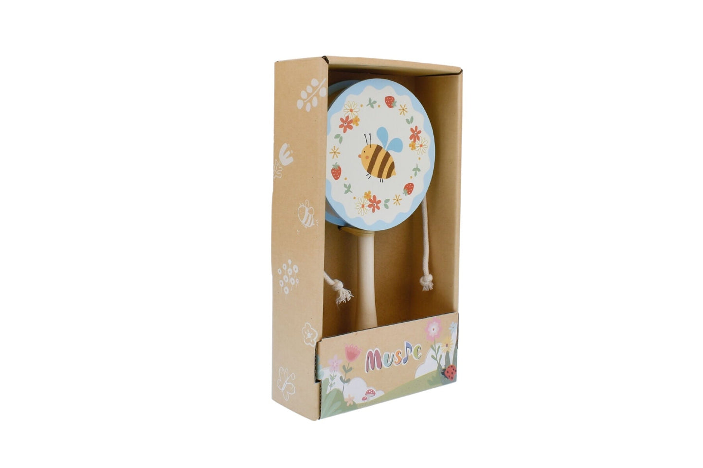 WOODEN BEE TWIST DRUM - Bamboo Sprout