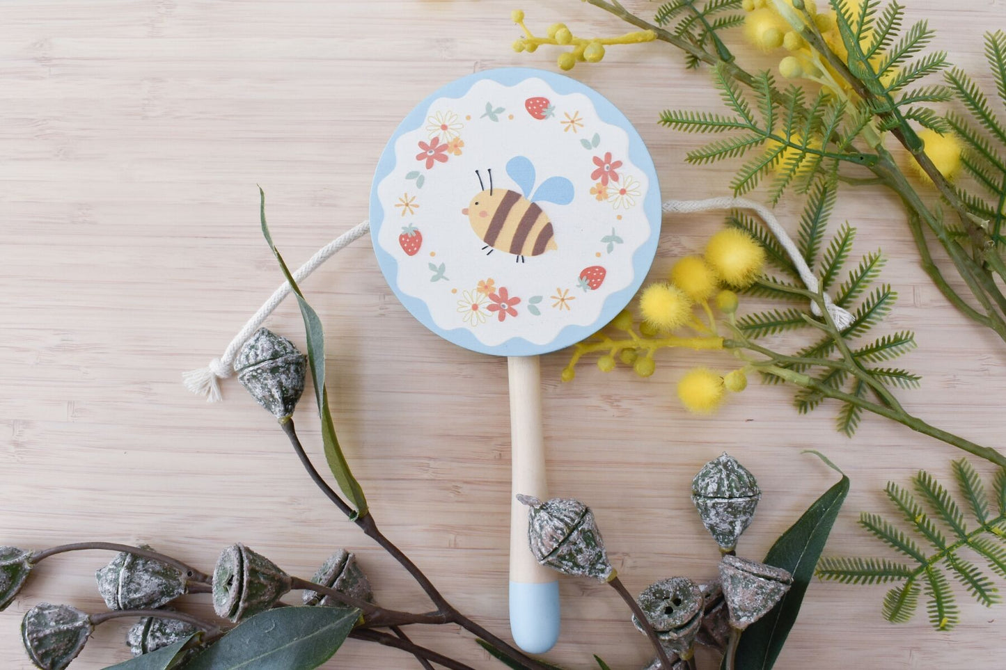 WOODEN BEE TWIST DRUM - Bamboo Sprout