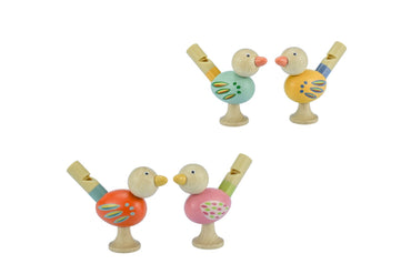 WOODEN BIRD WHISTLE SET OF 4 - Bamboo Sprout
