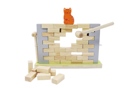 BLOCKS WOODEN JENGA WALL BOARD GAME - Bamboo Sprout