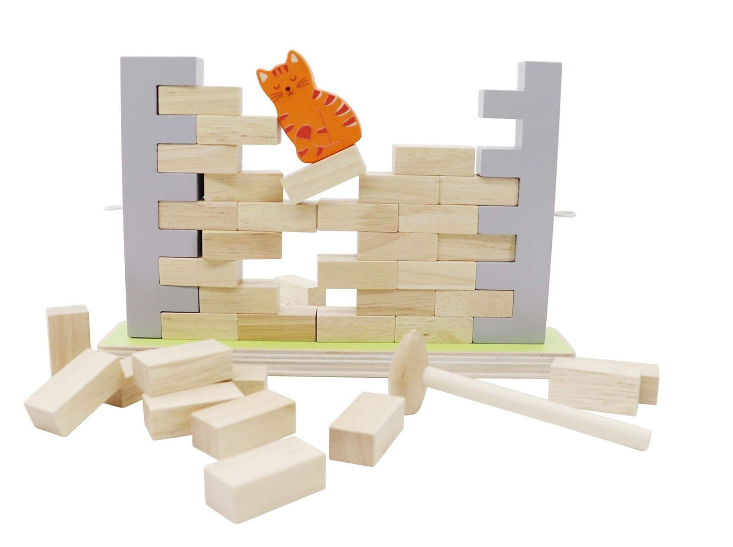 BLOCKS WOODEN JENGA WALL BOARD GAME - Bamboo Sprout
