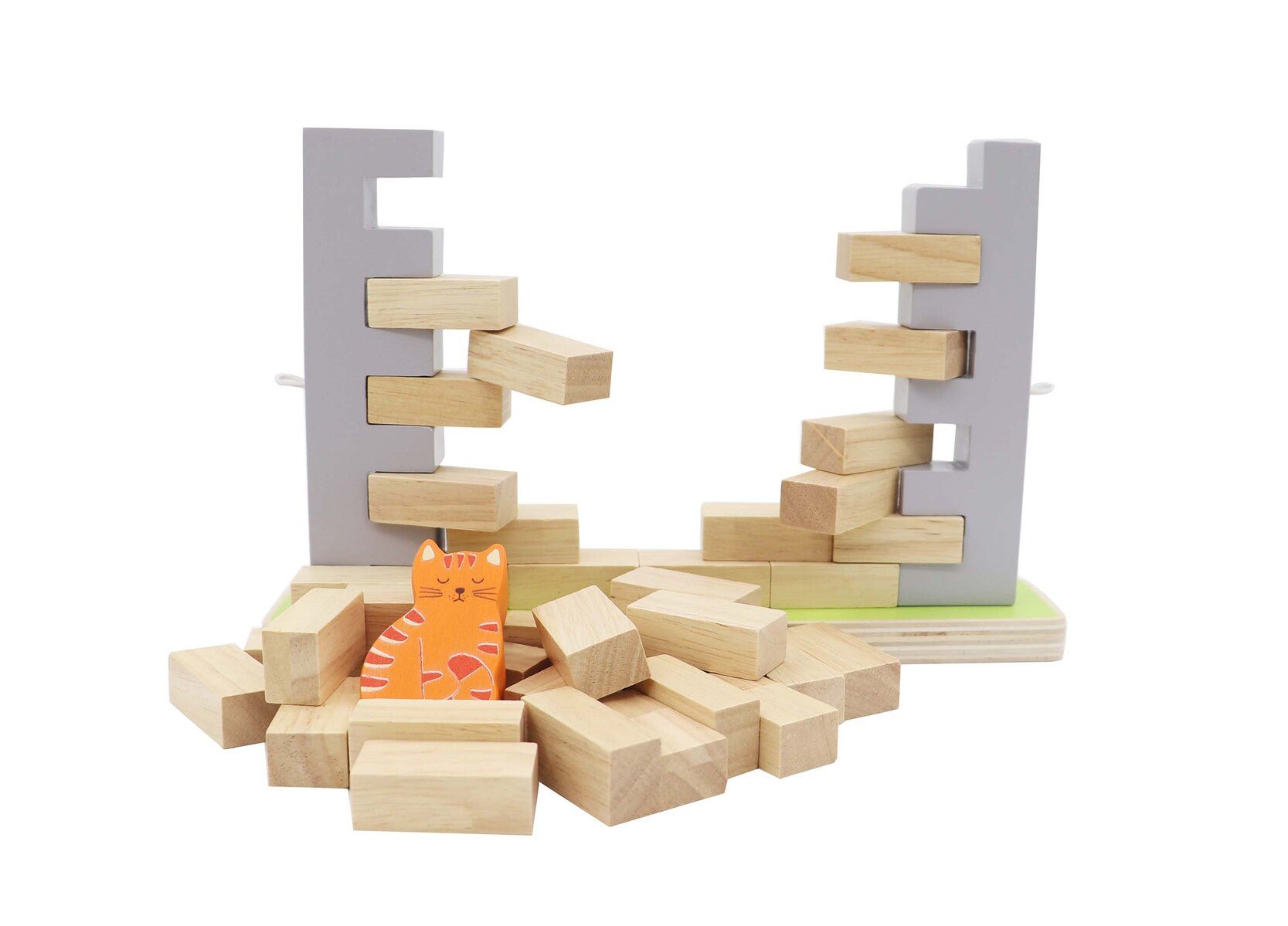 BLOCKS WOODEN JENGA WALL BOARD GAME - Bamboo Sprout
