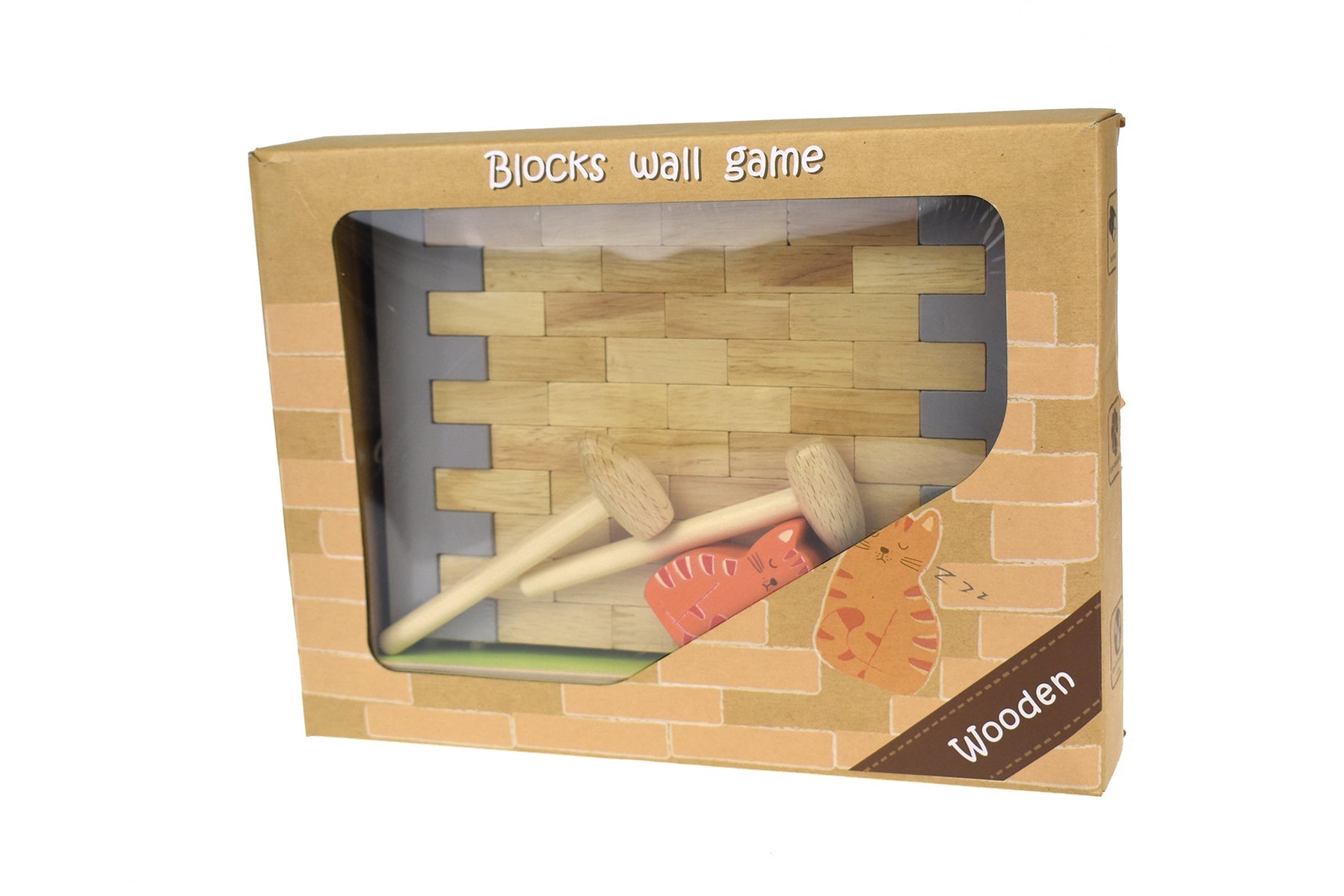 BLOCKS WOODEN JENGA WALL BOARD GAME - Bamboo Sprout
