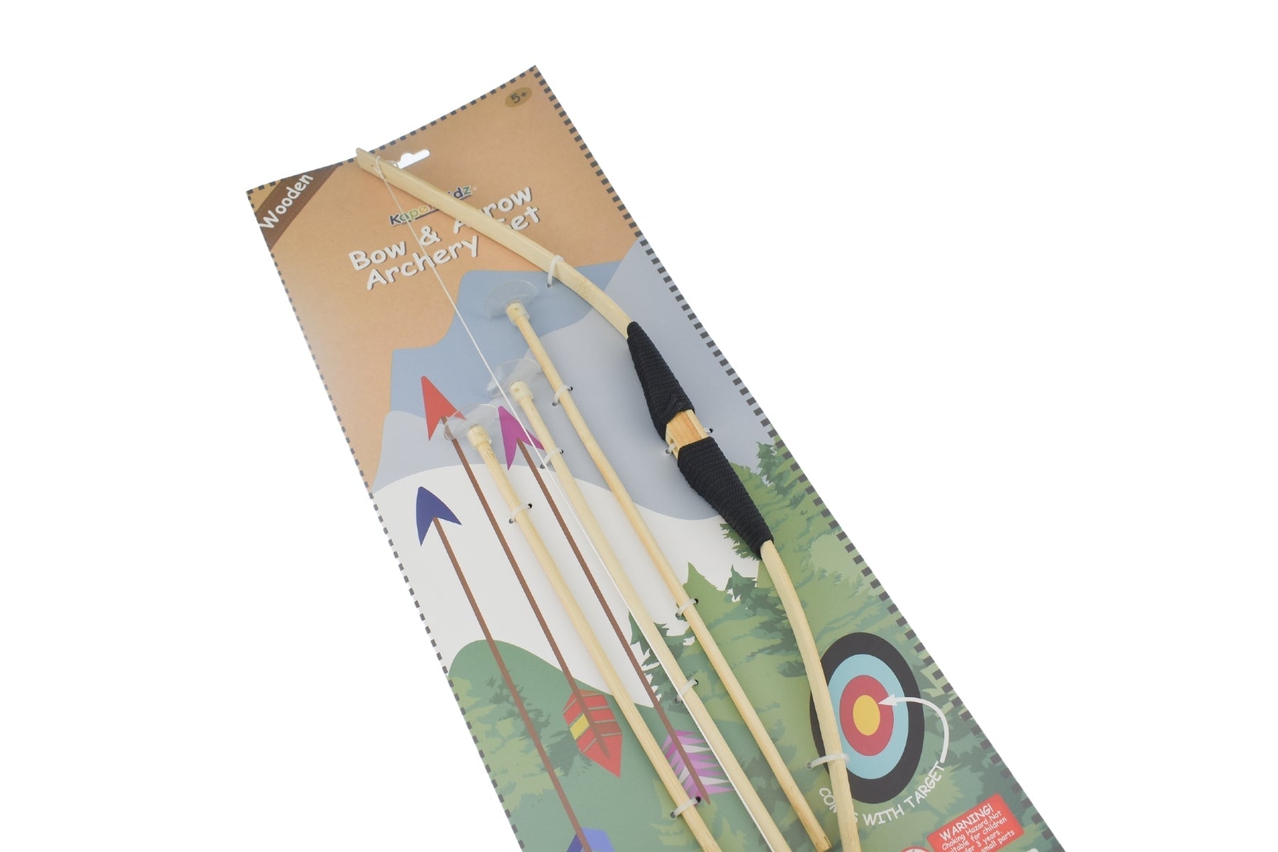 Kaper Kidz Bow & Arrow set for kids, featuring a colorful bow and safety arrows suitable for outdoor play.
