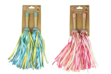 WOODEN CHEER POM POMS 2 PAIRS - Bamboo Sprout