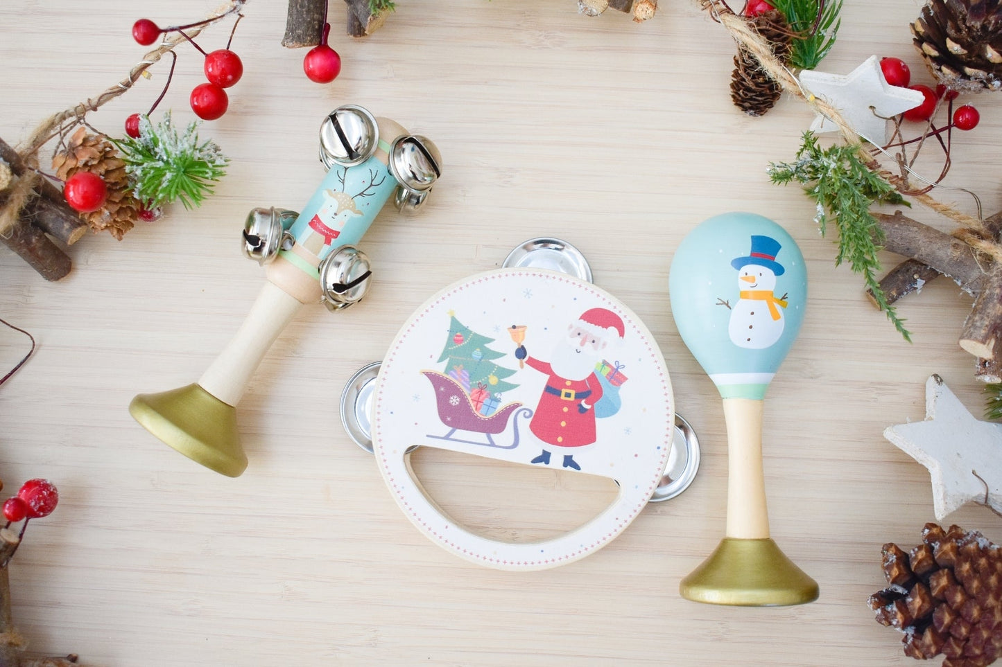 CHRISTMAS 3PC MUSICAL SET - Bamboo Sprout