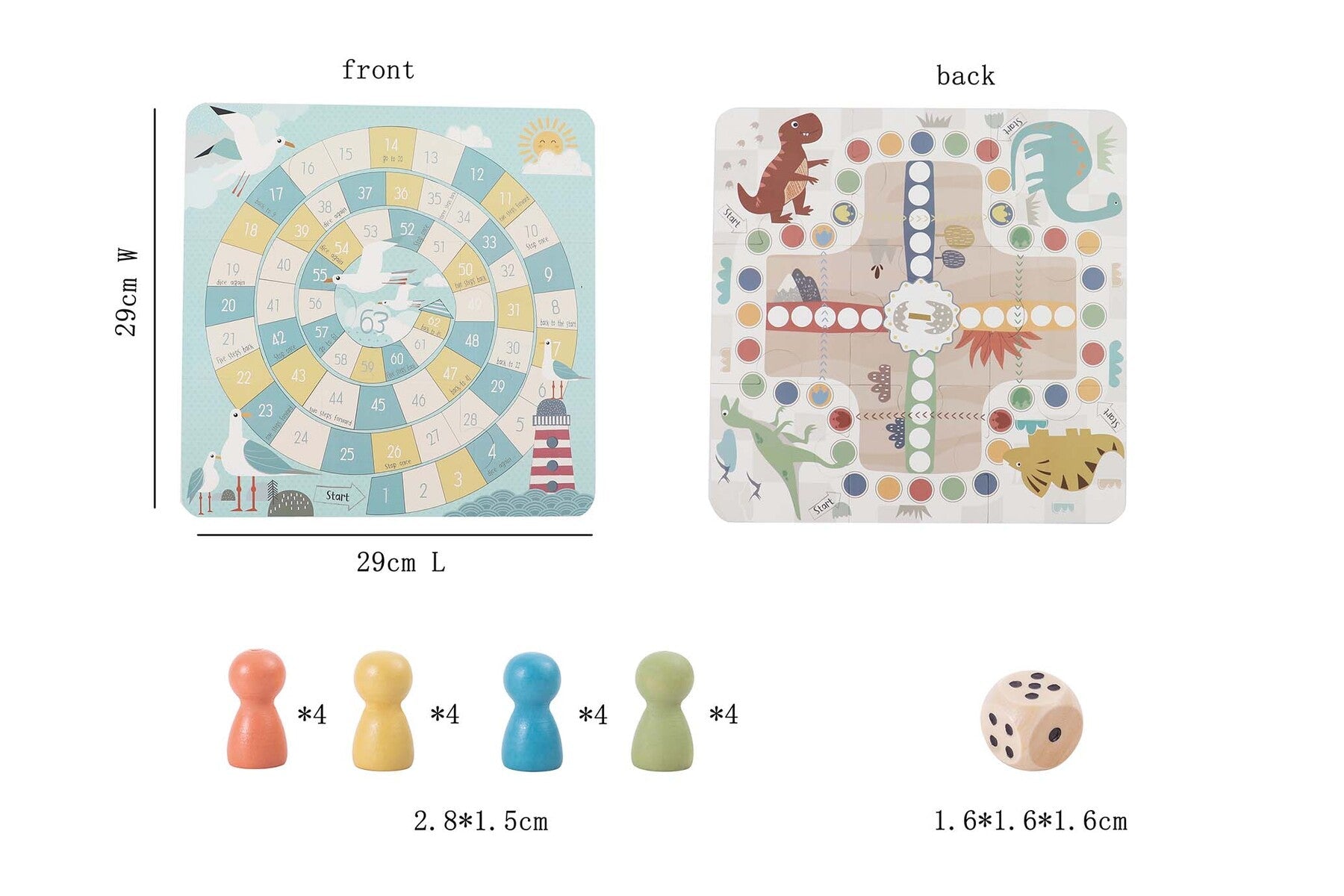 2 IN 1 CLASSIC GAME IN TIN BOX - LUDO & THE GAME OF GOOSE - Bamboo Sprout