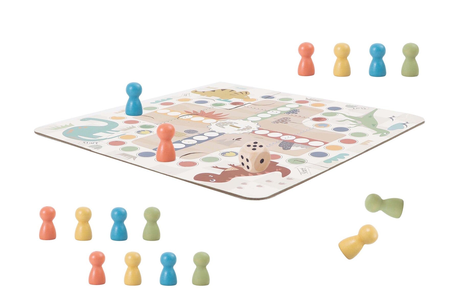 2 IN 1 CLASSIC GAME IN TIN BOX - LUDO & THE GAME OF GOOSE - Bamboo Sprout