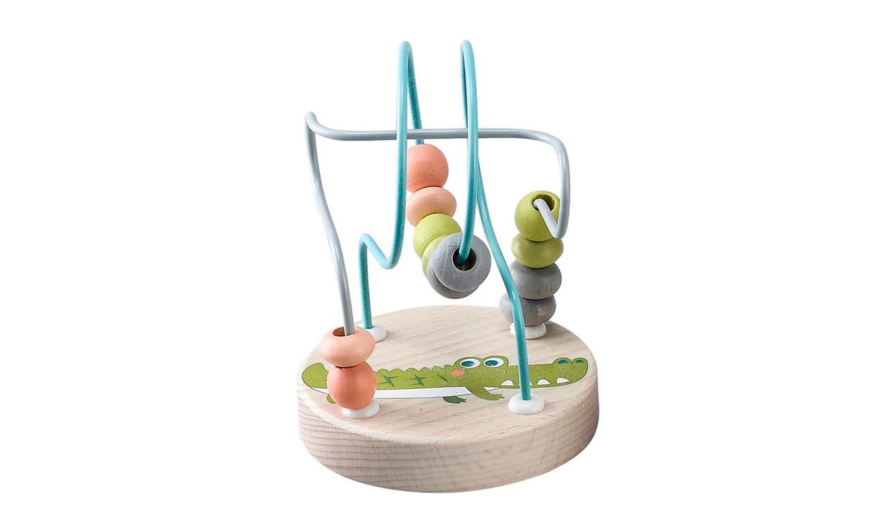 CROCODILE JUNGLE ANIMAL SMALL ROLLER COASTER BEAD MAZE - Bamboo Sprout