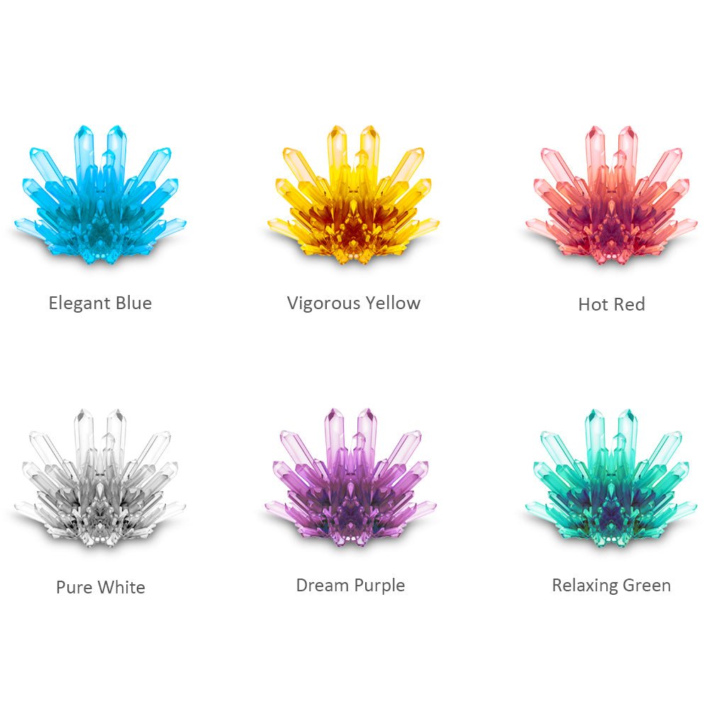 CRYSTAL GROWING KIT 6 COLOUR ASSORTED - Bamboo Sprout