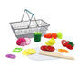 WOODEN CUTTING VEGETABLES WITH METAL BASKET - Bamboo Sprout
