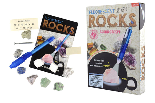 DELUXE FLUORESCENT ROCKS SCIENCE KIT - Bamboo Sprout