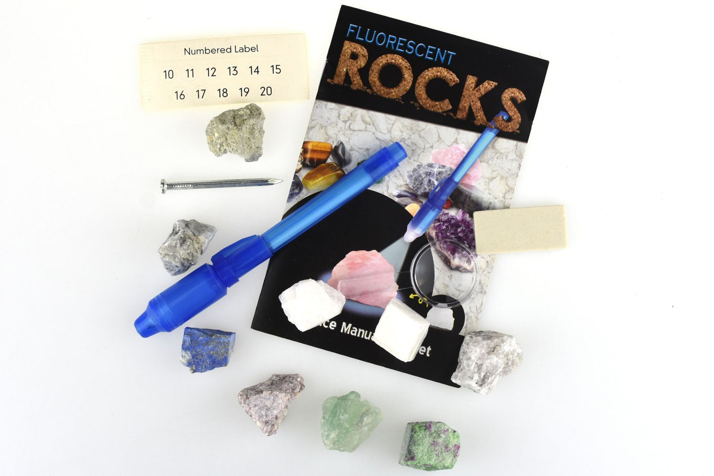 DELUXE FLUORESCENT ROCKS SCIENCE KIT - Bamboo Sprout