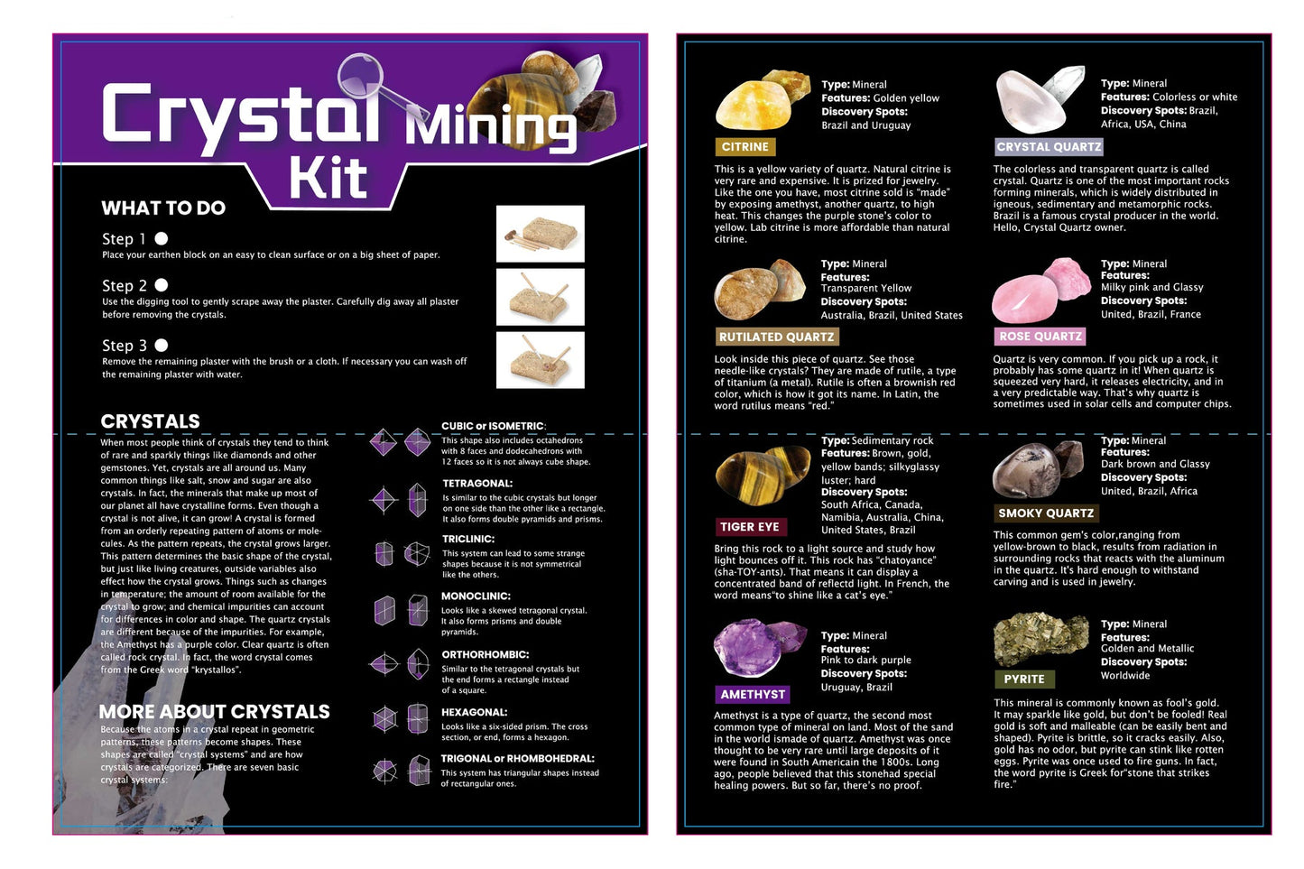 DIG & DISCOVER CRYSTAL MINING KIT - Bamboo Sprout