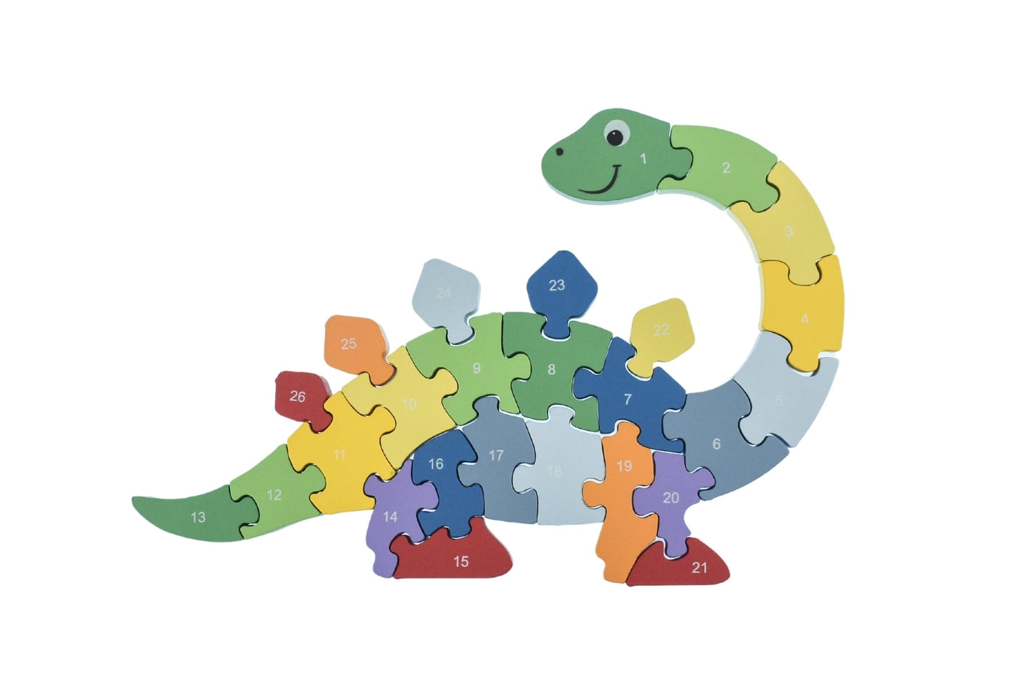 Kaper Kidz Dinosaur A-Z Chunky Jigsaw Puzzle showing colorful dinosaur illustrations for children.
