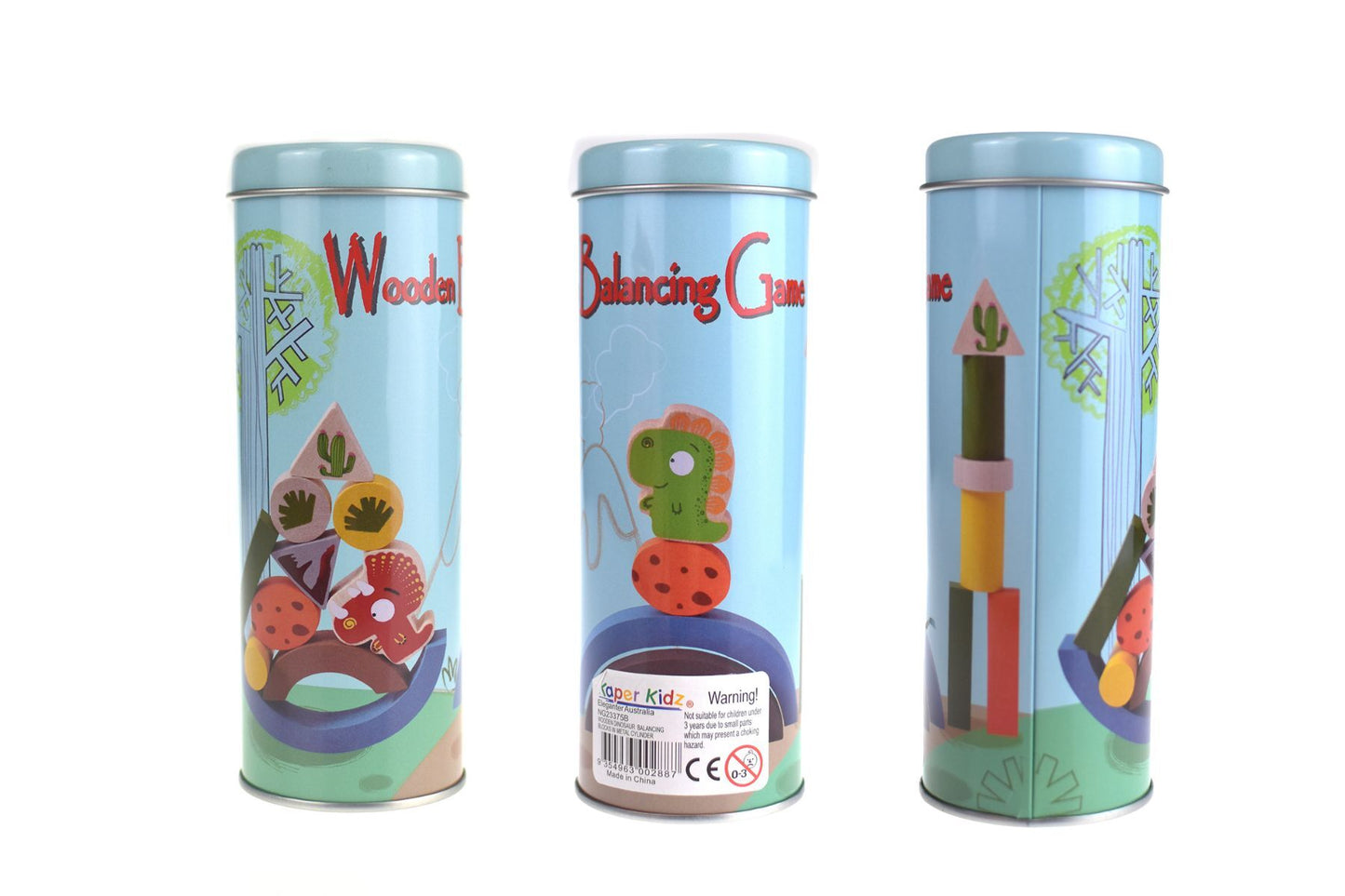 DINOSAUR BALANCING BLOCKS WOODEN GAME - Bamboo Sprout