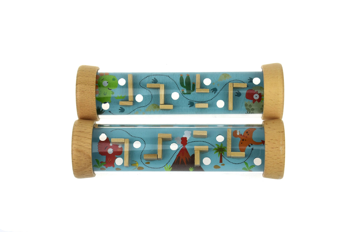 WOODEN DINOSAUR LABYRINTH IN TUBE - Bamboo Sprout