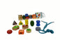 WOODEN DINOSAUR LACING BEAD SET IN TUBE - Bamboo Sprout