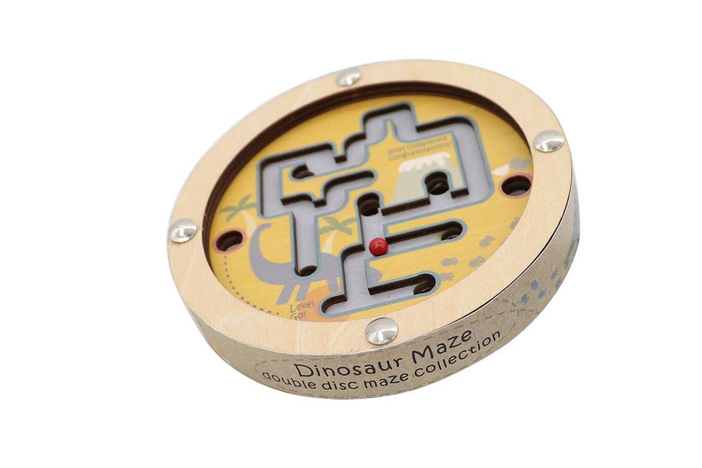 DINOSAUR MAZE IN DISC DOUBLE SIDED - Bamboo Sprout
