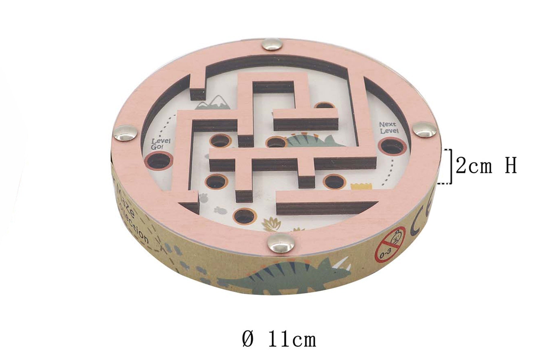 DINOSAUR MAZE IN DISC DOUBLE SIDED - Bamboo Sprout