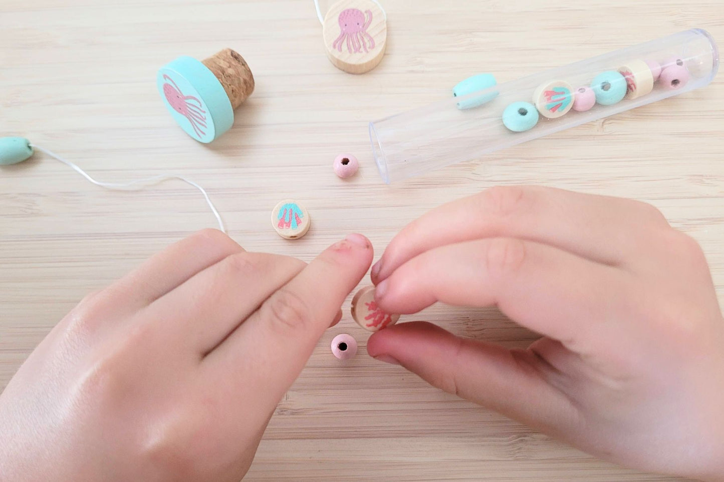 DIY WOODEN BRACELET SEA & WOODLAND ANIMAL - Bamboo Sprout